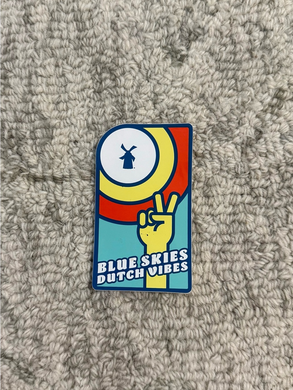 Dutch Bros Blue Skies Dutch Vibes Sticker